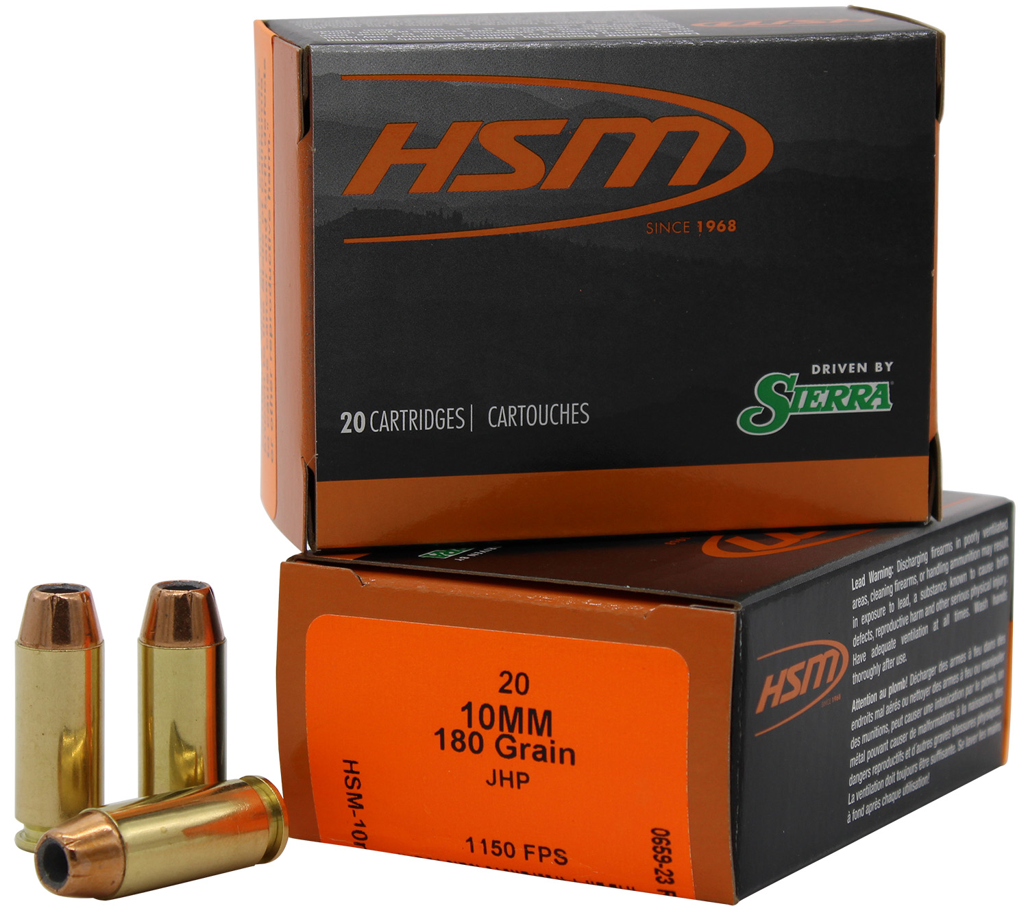 HSM 10MM15N20 Pro Pistol 10mm Auto 180 gr Jacket Hollow Point 20 Per Box/ 20 Case 3 HSM 10MM15N20 Pro Pistol 10mm Auto 180 gr Jacket Hollow Point 20 Per Box/ 20 Case
