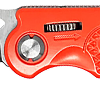 AccuSharp 709C Sport  3" Folding Plain Stainless Steel Blade/Blaze Orange Anodized Aluminum Handle Includes Belt Clip