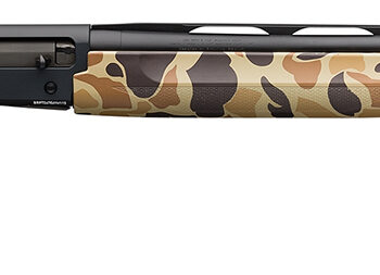 Browning 011431205 Silver Field 12 Gauge 26" 3.5" 4+1, Alloy Receiver With Black/Charcoal Bi-Tone Finish, Vintage Tan Camo Synthetic Stock With Textured Gripping Surface