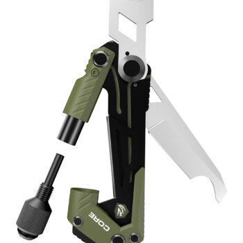 Real Avid AVGTCORSG Core Gun Tool Shotgun Olive Green/Black Stainless Steel Folding 1.50" Shotgun