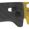 S.O.G SOG-12-63-02 Ultra XR 2.80" Folding Clip Point Plain Gold TiNi Cryo S35NV Steel Blade/Black Textured Carbon Fiber Handle Includes Pocket Clip 2 144939
