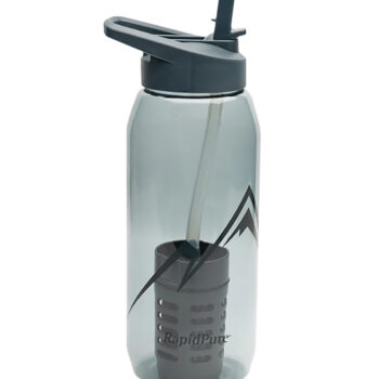 RapidPure 01600123 Purifier + Plastic Bottle 3.5" x 3.5" x 9.5", Includes Ultralight Straw