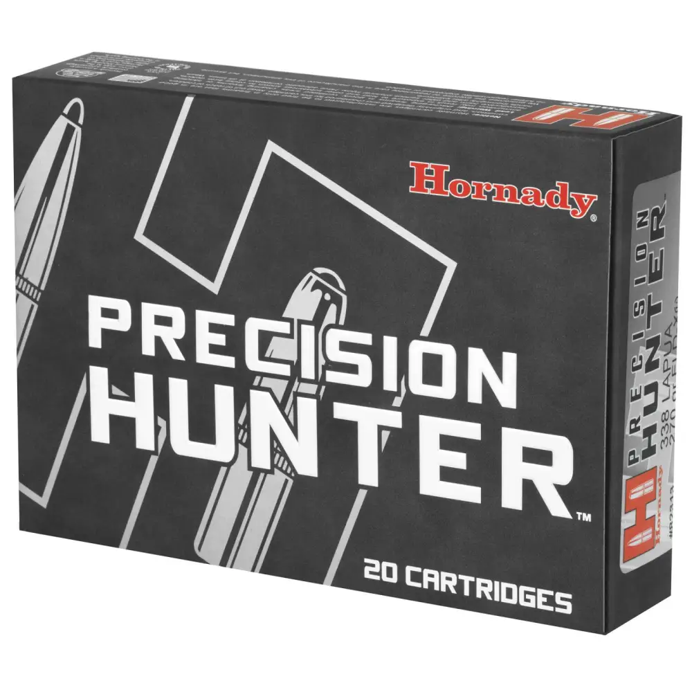 HORNADY PRECISION HUNTER AMO 338 LAPUA MAG 270GR ELD-X 20RD (6 BOX CASE) 4 HORNADY PRECISION HUNTER AMO 338 LAPUA MAG 270GR ELD-X 20RD (6 BOX CASE) - Image 2