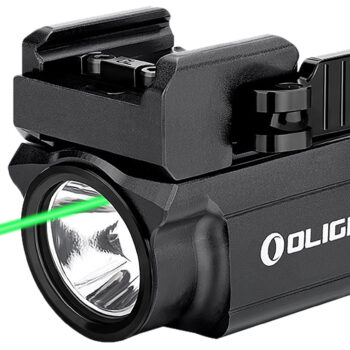 Olightstore Usa Inc OBALDRMINIBK1 Baldr Mini Black Anodized 100/600 Lumens White LED Green Laser