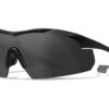 Wiley X 3501 Vapor Smoke Gray/Clear Lens Polycarbonate Matte Black Frame 2 180319