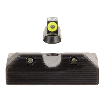 Trijicon 601080 HD XR Night Sight Set Green Tritium/Yellow Outline Front, Green Tritium Rear, Black Frame, Fits CZ P-10/P-10C