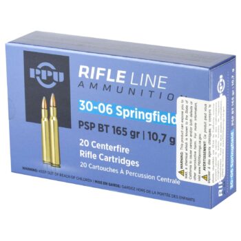 Alternative view of PPU STANDARD RIFLE AMO 30-06 SPR 165GR PSP 20RD (10 BOX CASE)