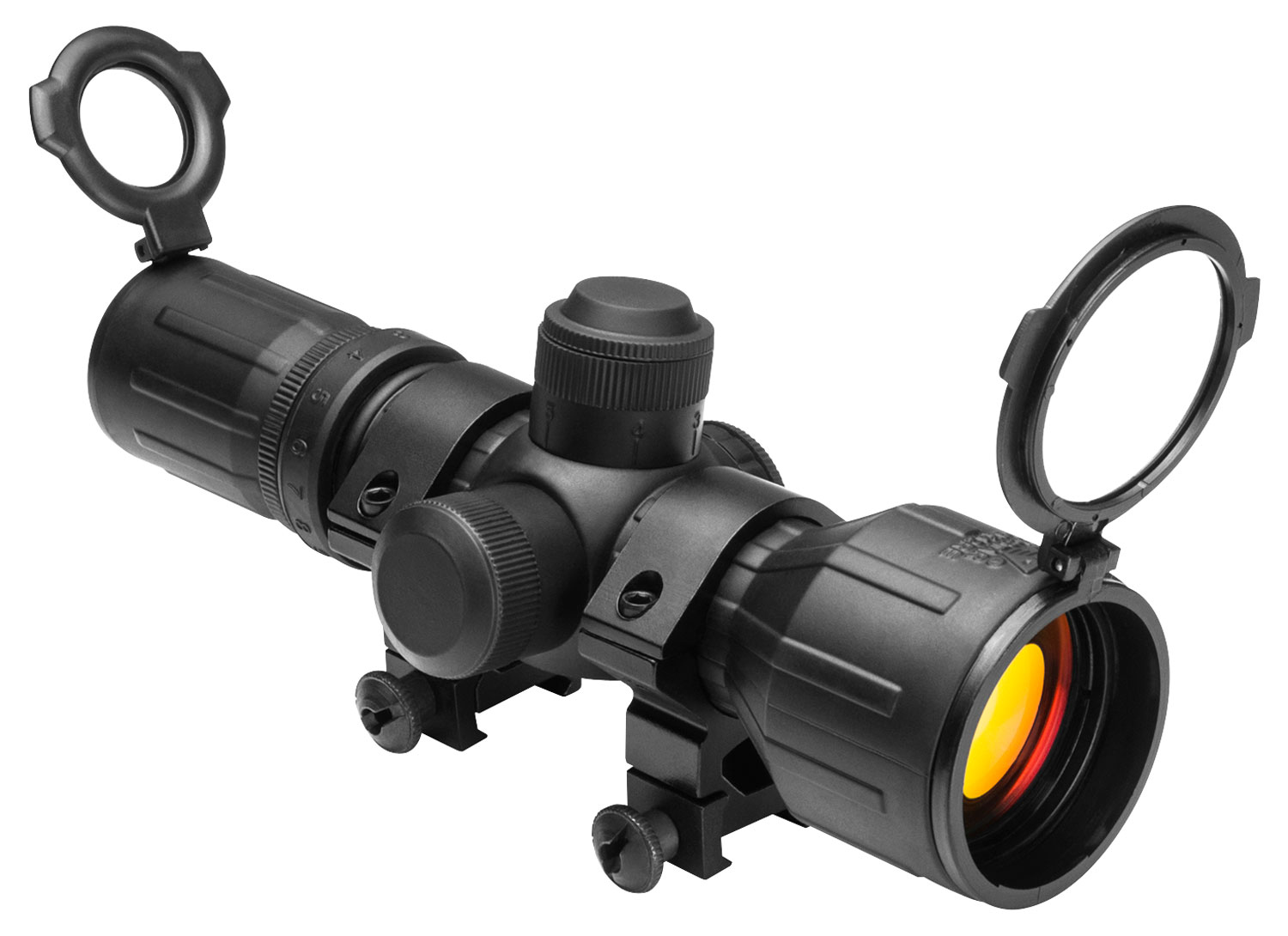NcStar SEECR3942R Tactical Compact 3-9x42mm Red/Green Illuminated P4 Sniper Reticle 30mm Tube One Piece Aluminum Body w/Rubber Outer Coating 3 NcStar SEECR3942R Tactical Compact 3-9x42mm Red/Green Illuminated P4 Sniper Reticle 30mm Tube One Piece Aluminum Body w/Rubber Outer Coating