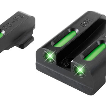 TruGlo TG13SG1A TFX  Black | Green Tritium & Fiber Optic White Outline Front Sight Green Tritium & Fiber Optic Rear Sight