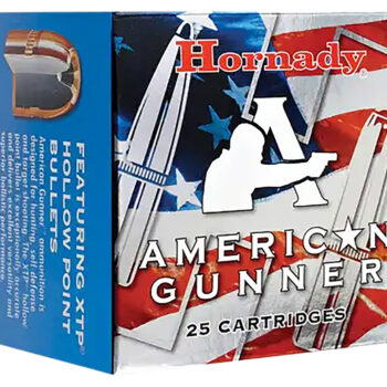 Hornady 90224 American Gunner  9mmLuger+P 124gr Hornady XTP Hollow Point 25 Per Box/10 Case
