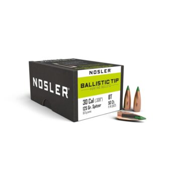 Nosler Ballistic Tip Hunting Bullets .30 cal .308" 125 gr SBT-BTIP 50/ct