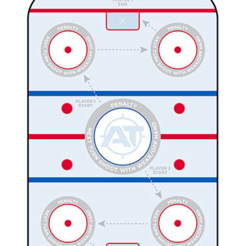 Action Target GSHOCKEY100 Entertainment  Hockeye Paper Hanging 23" x 35" Blue/White 100 Per Box