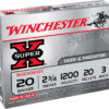 Winchester Ammo XB203VP Super X 20Gauge 2.75" 20Pellets 3Buck Shot 15 Per Box/10 Case *Value Pack 1 121823