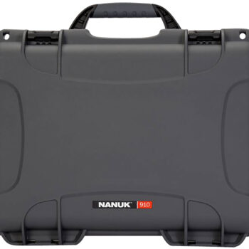 Nanuk 910GLOCK7 910 Glock Compatible 2 Up Pistol Case Graphite Resin w/ Closed-Cell Foam Padding 13.20" L x 9.20" W x 4.10" H Interior Dimensions