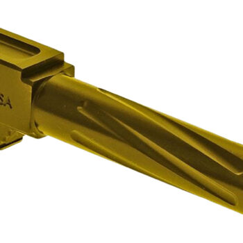 Rival Arms RA20G203E Precision V1 Drop-In Barrel 9mm Luger 4.02" Gold PVD Finish 416R Stainless Steel Material for Glock 19 Gen5