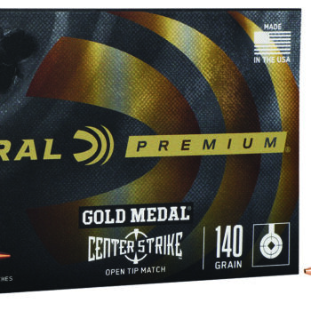 Federal GM65CRDOTM1 Gold Medal Centerfire Rifle 6.5Creedmoor 140gr Open Tip Match 20 Per Box/10 Case