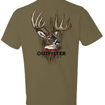 Hornady Gear 31366 Big Buck  Coyote Brown, Cotton Short Sleeve, Semi-Fitted, 3XL