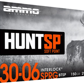 Ammo Inc 3006150SPA20 Hunt  30-06Springfield 150gr Soft Point 20 Per Box/10 Case