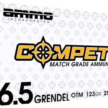Ammo Inc 65GR123BTHPA20 Compete  6.5Grendel 123gr Open Tip Match 20 Per Box/10 Case
