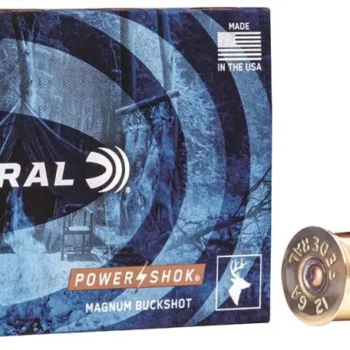 FEDERAL POWER SHOK AMO BUCKSHOT 12GA #00 BK 3" MAG 5RD (50 BOX CASE)