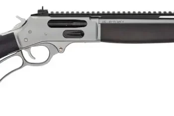 HENRY ALL WEATHER LG LOOP SIDE GATE LEVER RIFLE RIL 45-70 18.43 IN BBL CPSTEEL/HWOOD W PIC RAIL4 RD