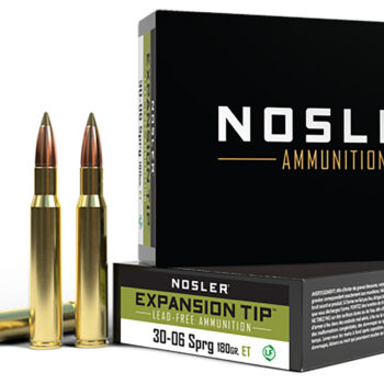 Nosler 40037 E-Tip  30-06Springfield 180gr E Tip Lead Free 20 Per Box/10 Case