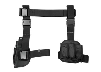 NCSTAR DROP LEG HOLSTER MAG HLDR BLK