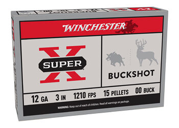 WIN SUPERX 12GA 3" 00BK 15P 5/250