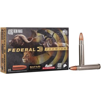Federal Premium Cape-Shok Rifle Ammunition .416 Rem Mag 400 gr SAF 2350 fps - 20/ct