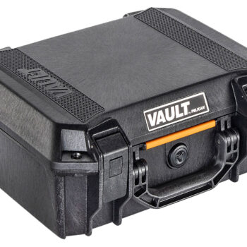 Pelican VCV200 Vault Case Medium Black Polymer Holds 2 Handguns