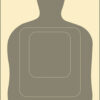 Action Target TQ15GRAY100 Qualification Standard Silhouette Paper Hanging 24" x 45" Gray/White 100 Per Box 1 116037