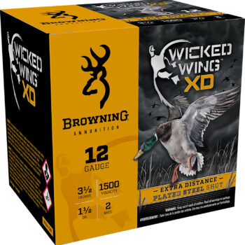 Browning Ammo B193411242 Wicked Wing XD  12Gauge 3.50" 1 1/2oz 2Shot 25 Per Box/10 Case