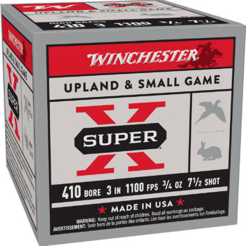 Winchester Ammo X413H7 Super X Heavy Game Load High Brass 410Gauge 3" 3/4oz 7.5Shot 25 Per Box/10 Case