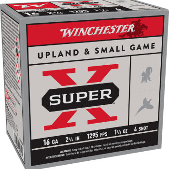 Winchester Ammo X16H4 Super X Heavy Game Load High Brass 16Gauge 2.75" 1 1/8oz 4Shot 25 Per Box/10 Case