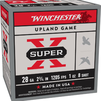 Winchester Ammo X28H8 Super X Heavy Game Load High Brass 28Gauge 2.75" 1oz 8Shot 25 Per Box/10 Case