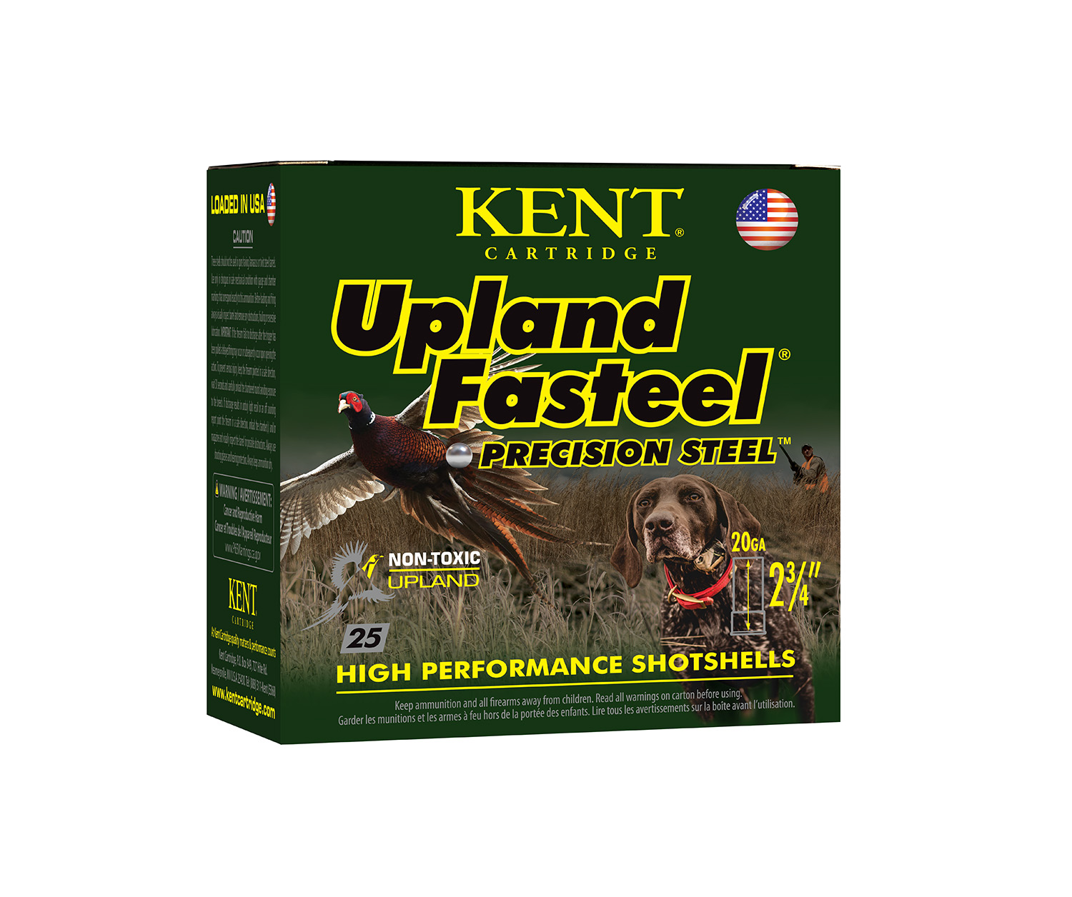 Kent Cartridge K202US246 Upland Fasteel 20Gauge 2.75" 7/8oz 6Shot 25 Per Box/10 Case 3 Kent Cartridge K202US246 Upland Fasteel 20Gauge 2.75" 7/8oz 6Shot 25 Per Box/10 Case