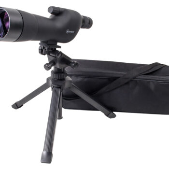 Firefield FF11018K Spotting Scope Kit 20-60x 60mm Black Rubber Armor Angled Body BaK-4 Roof Prism & Straight Eye Piece