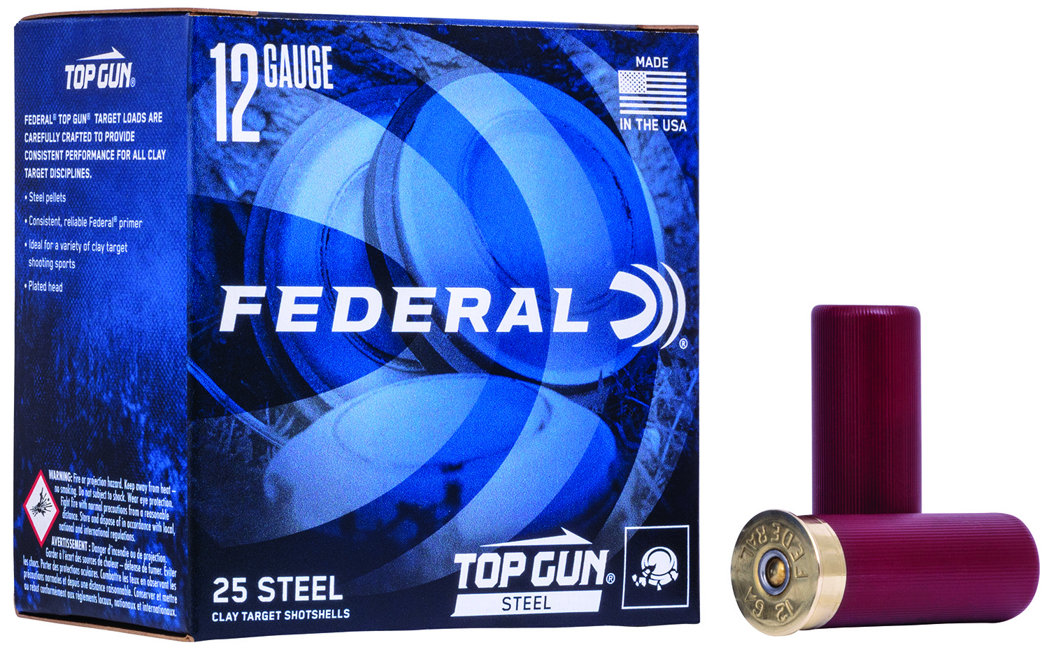 Federal TG1477 Top Gun Steel 12Gauge 2.75" 1 1/8oz 7Shot 25 Per Box/10 Case 3 Federal TG1477 Top Gun Steel 12Gauge 2.75" 1 1/8oz 7Shot 25 Per Box/10 Case