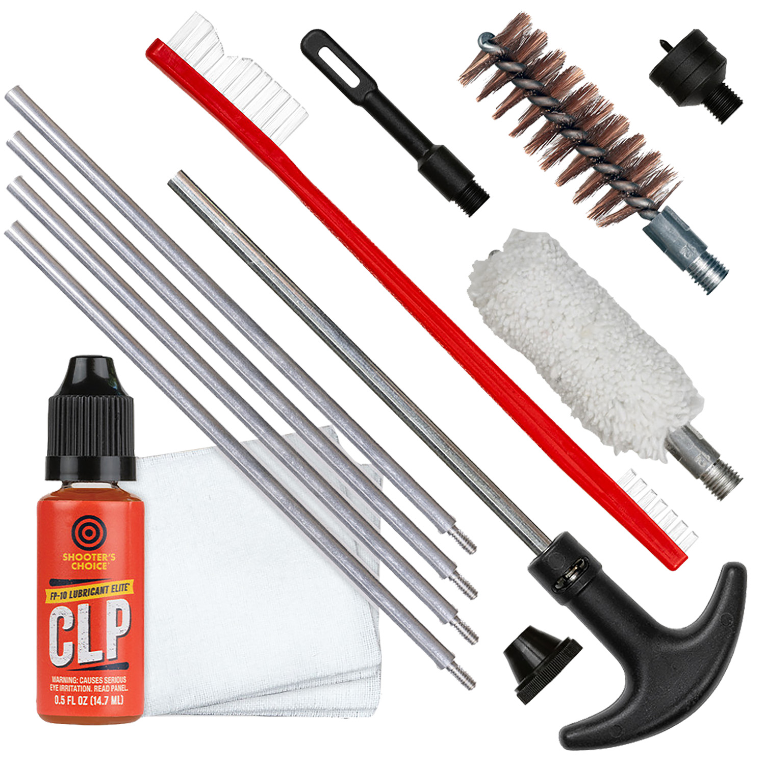 Shooters Choice SHFSRK12 Gun Rod Cleaning Kit Shotgun 12 Gauge 3 Shooters Choice SHFSRK12 Gun Rod Cleaning Kit Shotgun 12 Gauge