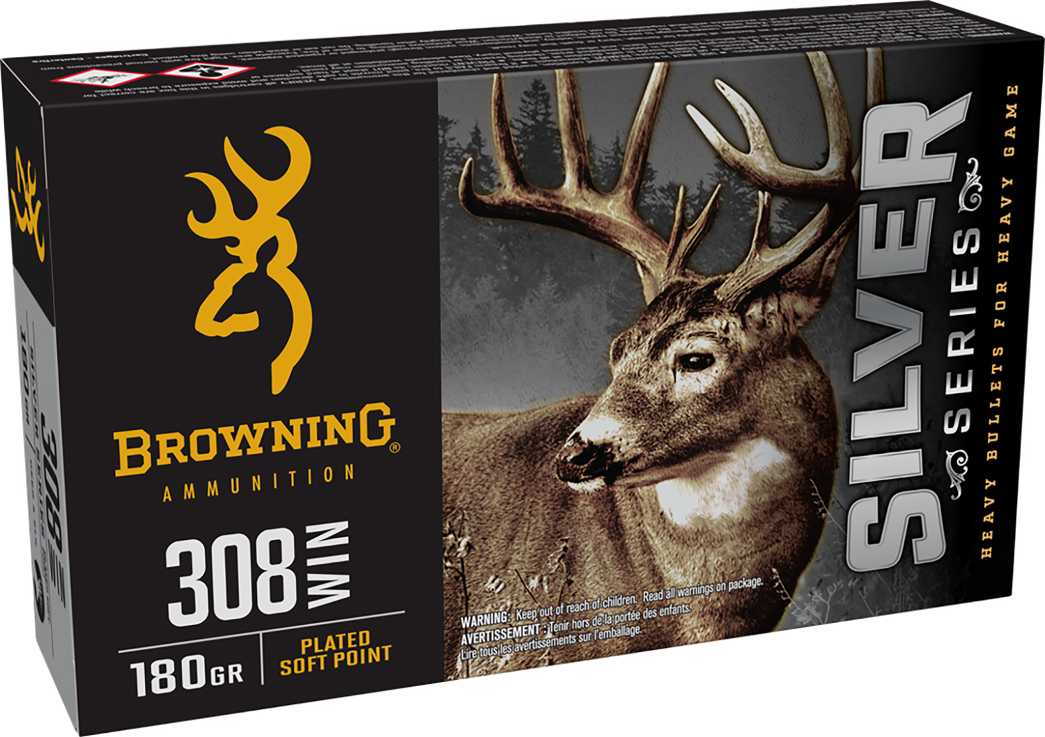Browning Ammo B192603081 Silver 308Win 180gr Plated Soft Point 20 Per Box/10 Case 3 Browning Ammo B192603081 Silver 308Win 180gr Plated Soft Point 20 Per Box/10 Case