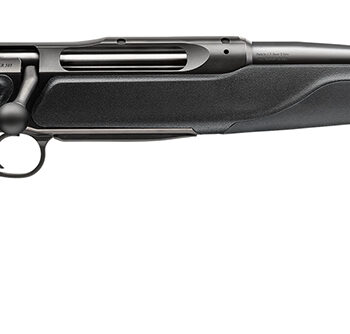 Sauer 80117630 505 XT Full Size 308 Win 3+1 22" Titanium Gray Threaded Barrel, Saddle Mount Steel Receiver, Black Fixed Synthetic Stock