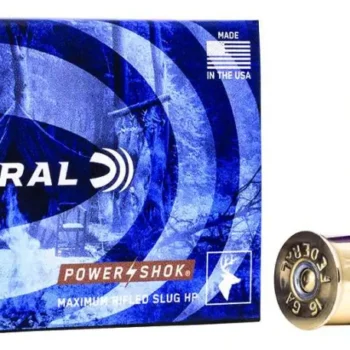 FEDERAL POWER SHOK AMO RIFLED SLUG 16GA 2 3/4"  5RD (50 BOX CASE)