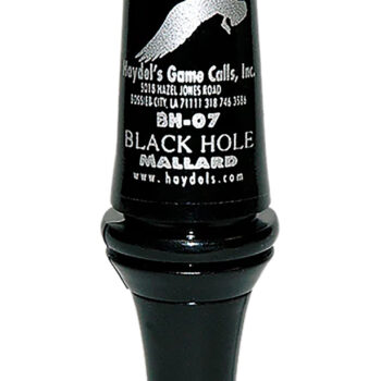 Haydel's Game Calls BH07 Black Hole  Open Call Double Reed Mallard Sounds Attracts Ducks Black Polycarbonate