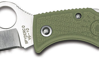 Spyderco LFGP3 Ladybug 3  1.94" Folding Clip Point Plain VG-10 SS Blade Foliage Green FRN Handle