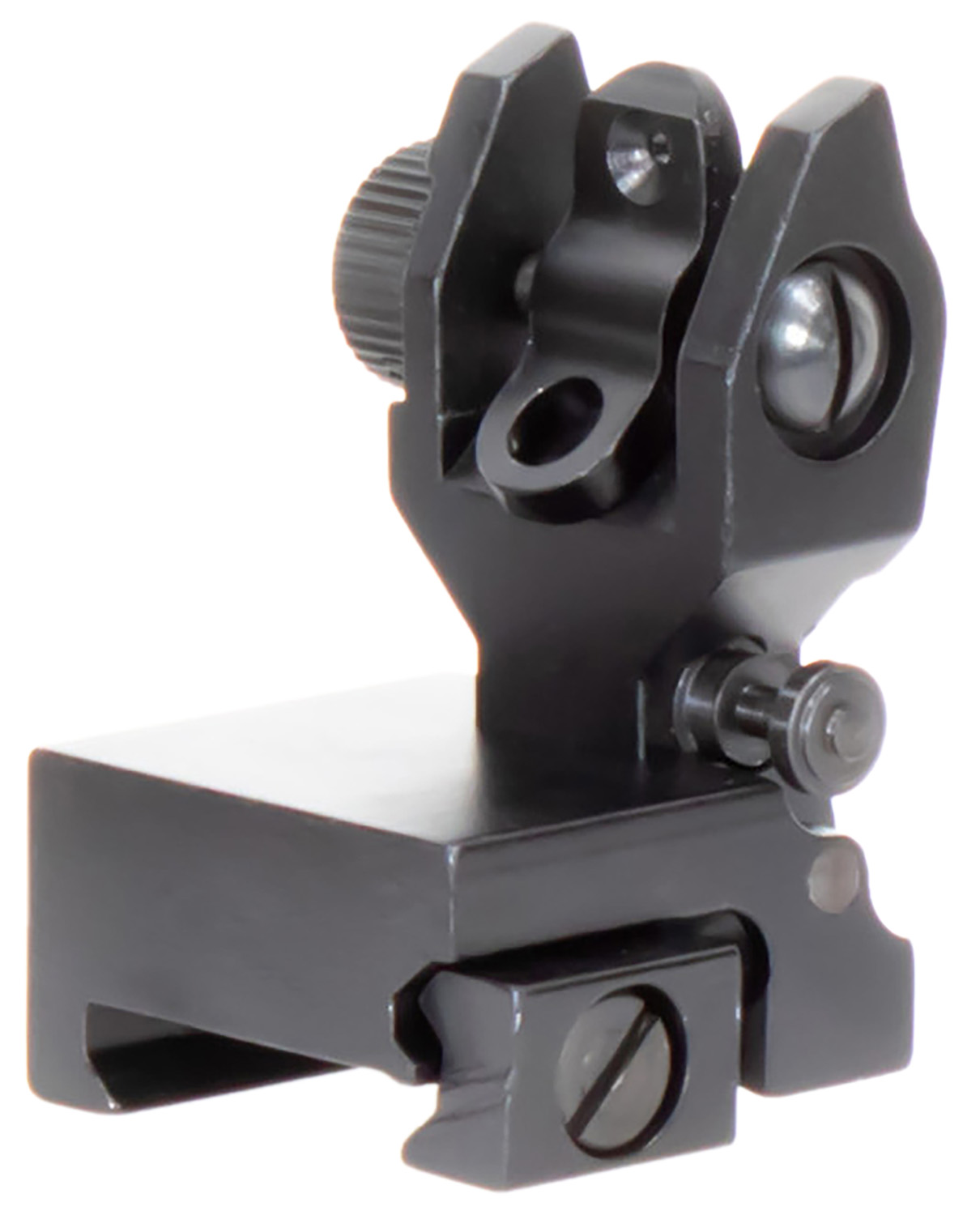 Aim Sports MT201 AR Low Profile Rear Flip Up Sight Black Anodized Low Profile for AR-15 3 Aim Sports MT201 AR Low Profile Rear Flip Up Sight Black Anodized Low Profile for AR-15