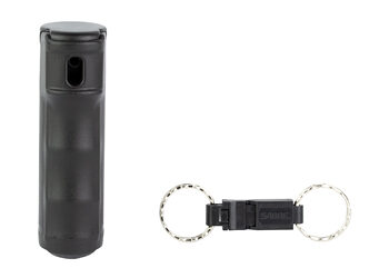 SABRE SPRAY KEY RING/WHISTLE .54 BLK