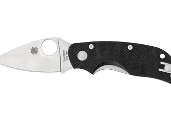 SPYDERCO CAT BLACK G-10 PLAINEDGE