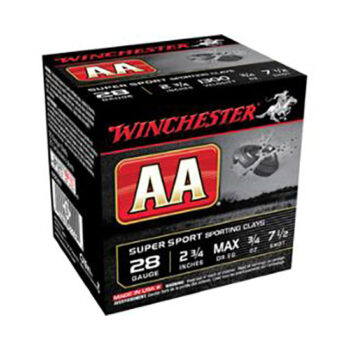 WIN AA SUPER SPORT 28GA 3/4OZ #7.5 25/10