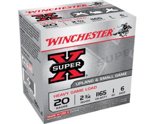 WIN SUPER-X UPLAND GAME 20GA 2.75 1OZ #8 25/10