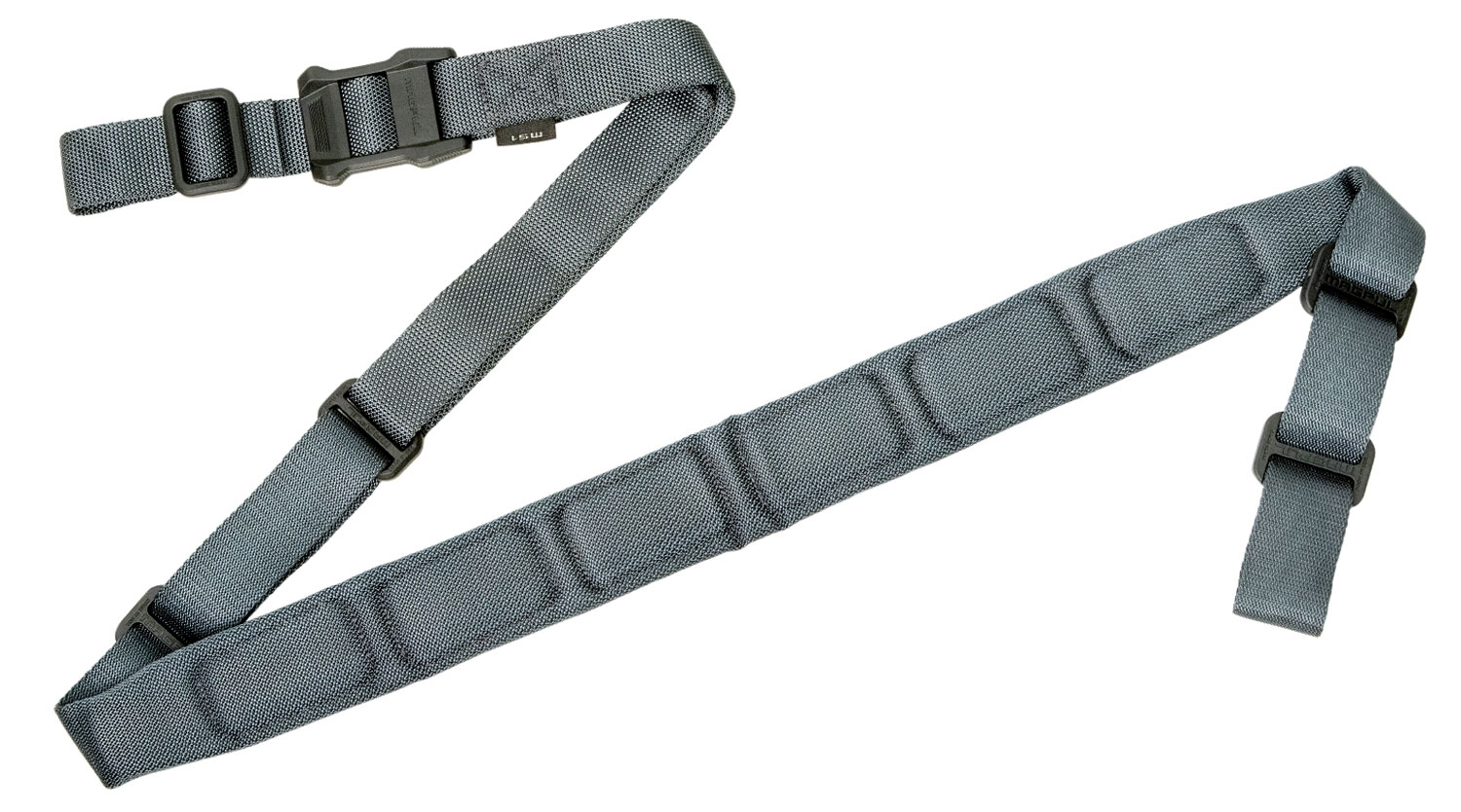 Magpul MAG545GRY MS1 Sling Gray Nylon 48"-60" OAL Padded Two-Point Rifle 3 Magpul MAG545GRY MS1 Sling Gray Nylon 48"-60" OAL Padded Two-Point Rifle